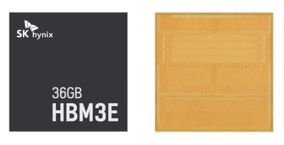 An HBM3E 12-layer chip from SK hynix 